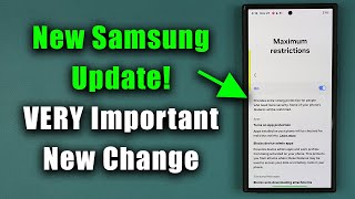 New VERY Important Samsung Update for Millions of Galaxy Phones  Major Fix [upl. by Neerbas774]