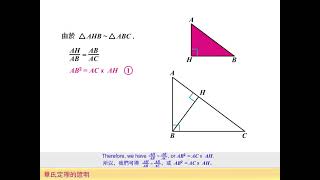 利用相似三角形證明畢氏定理 [upl. by Nura728]