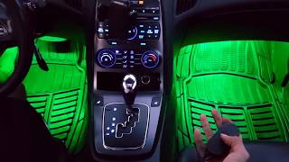 RGB LED Strip  Interior Footwell  Genesis Coupe [upl. by Hizar]