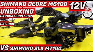 UNBOXING SHIMANO DEORE M6100 Y COMPARACION CON SLX M7100CICLISMOMTB BICICLETAS [upl. by Halac]