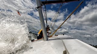 Sailing a Byte on Lake Fanshawe in 15 knots breeze [upl. by Mariken]