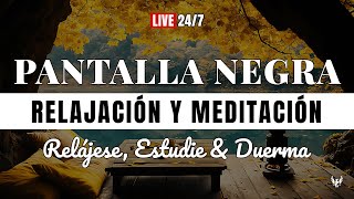 Relajación Definitiva 🌿 Sonidos de Naturaleza para Meditación y Alivio del Estrés  Pantalla Negra [upl. by Grazia255]