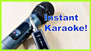 Turn Any Speaker Into A Karaoke Machine Tonor Handheld Mic With Bluetooth [upl. by Hsiekal]