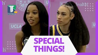 Lexie Brown and DeArica Hamby EXPLAIN what the LA Sparks EXPECT to do in the 2024 WNBA season [upl. by Yxel]