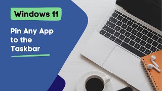 How to Pin Any App to the Taskbar in Windows 11 Tutorial windows windows11 windowsupdate [upl. by Ipoillak]
