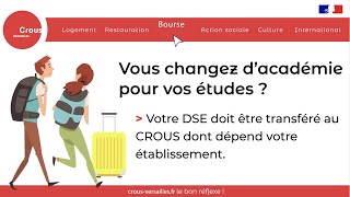 Changement dacadémie  comment transférer mon DSE [upl. by Llemij]