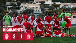 AS Monaco 31 OGC Nice  U17 Nationaux  20ème journée [upl. by Annayi567]