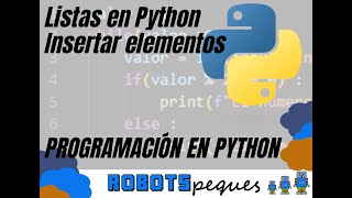 Programación Python Listas Insertar elementos a la lista Append While Curso programación Alicante [upl. by Mossman]