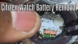 How To Replace The Battery On Your Citizen Eco Drive Capacitor Solar Watch Battery [upl. by Southard]