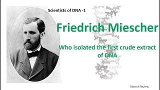 Friedrich Miescher  First man to isolate DNA [upl. by Oringa25]