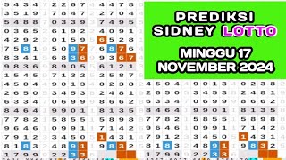 prediksi sydney LOTTO hari ini Sabtu 17 NOVEMBER 2024tarikan Paito Sydney sdy LOTTO [upl. by Alayne]