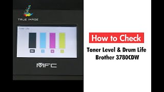 How to Check Toner Level amp Printer Drum Life on Brother MFC 3770cdw MFC 3780cdw [upl. by Farl84]