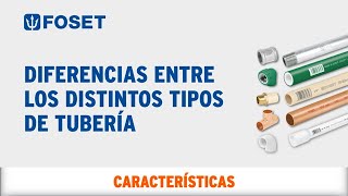 Diferencias entre los distintos tipos de Tubería FOSET [upl. by Smitty215]