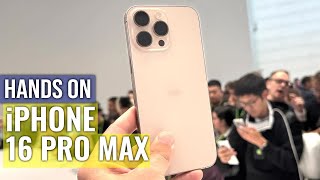 iPhone 16 Pro Max Handson Camera Control Insane Camera New Colors amp More [upl. by Alac]