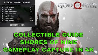 Shores of Nine All Collectible Locations Guide God of War 2018 [upl. by Laehpar998]