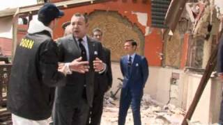 Marrakech le roi Mohammed VI sur les lieux de lattentat [upl. by Anirahc]