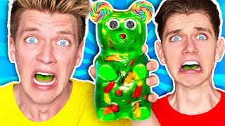 Mixing Every Sour Candy WORLDS SOUREST GIANT GUMMY Learn How To Make DIY Food Prank Challenge [upl. by Ennaeilsel]