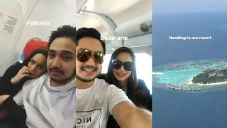 Izara Aishah amp suami pergi honeymoon di St Regis Maldives [upl. by Ynoyrb]