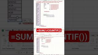 SUM COUNTIF Mencari jumlah data unik dalam sebuah tabel excel shorts excelformula exceltricks [upl. by Maccarthy215]