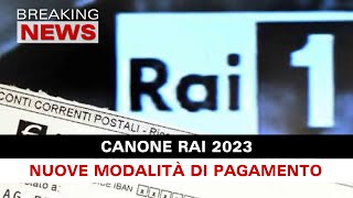 Canone Rai 2023 Dal Prossimo Anno Nuove Modalità Di Pagamento [upl. by Alida]