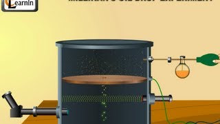 Millikans oil drop experiment to determine charge of an electron  Chemistry [upl. by Ophelie859]