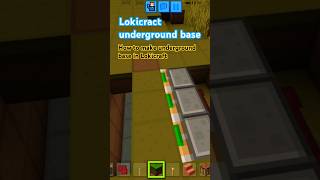 How To Make Underground base in Lokicraft viralshorts trending ytshorts shorts gaming [upl. by Aehr524]