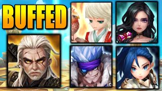 MEGA Showcase With Buffed Units Are They Amazing Now  Summoners War [upl. by Ziegler899]