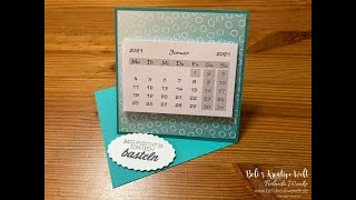 Aufstellkalender Tischkalender basteln  Eine Anleitung mit den Produkten von Stampin´Up [upl. by Alit]