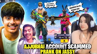 ajjubhai v badge id scam prank on jassy gamer😱 she kick me😡 Garena free fire [upl. by Dominick]