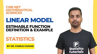 Linear ModelEstimable Function Definition amp Example CSIRNET Statistics Dr Pankaj Kumar [upl. by Boris158]