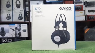 Akg K72 ClosedBack Studio Monitoring Headphones Box Overview [upl. by Adnorrehs454]