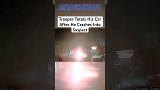 Trooper Crashes Into Suspect and Totals His Car [upl. by Shanon]