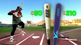 HOW BAD is a 50 BAMBOO WOOD BAT  Baseball Bat Bros [upl. by Ahsiuqal]