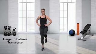 How to do a Lunge to Balance Transverse [upl. by Airekahs818]