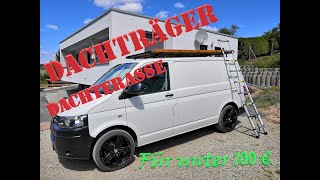 Dachträger für unter 100€  DIY RoofRack  Dachterasse für den Campervan selber bauen  Conversion [upl. by Hessler]