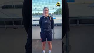 🎙️ Interview mit Neuluchs Paula Weber ⚫🟡 mek hockey munich shorts [upl. by Duval571]