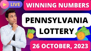 Pennsylvania Evening Lottery Draw Results  Oct 26 2023  Pick 2  Pick 3  Pick 4 amp 5  Powerball [upl. by Aicek]