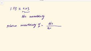 Absolute Uncertainty vs Relative Uncertainty  Analytical Chemistry [upl. by Snej]