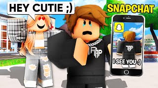 CREEPY GIRL Stalks Me on ROBLOX SNAPCHAT [upl. by Innavoij]