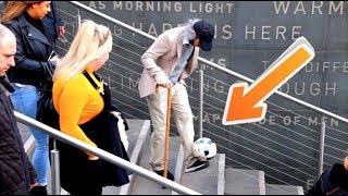 Old Man Crazy Football Skills Prank [upl. by Ludwigg]