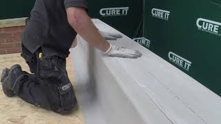 How to GRP a Parapet Wall using Cure It GRP [upl. by Ahseer]