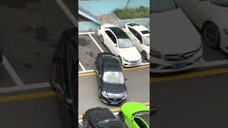 Best skill driver to small parking lot 13 truck offroad sportscar driver race car parking [upl. by Ehtylb]