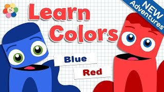 Color Learning for Children  Red and Blue  Color Cartoons for Babies and Toddlers  Color Crew [upl. by Anyar]