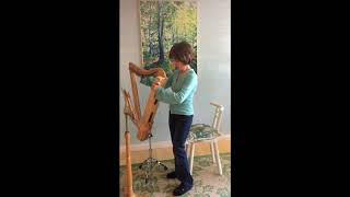 How to tune Harpsicle Harp on Adjustable Stand [upl. by Neeka]