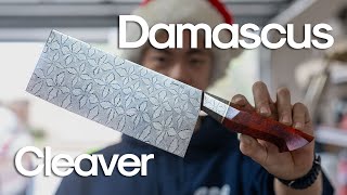 Making a Mosaic Damascus Chinese Cleaver [upl. by Marduk]