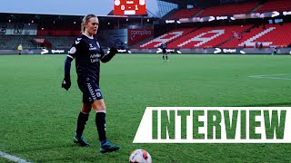 INTERVIEW  AGF Kvindefodbold Tilfredshed i Aalborg oven på sejr der sikrer plads i slutspillet [upl. by Nyrahs]