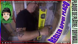 815 ⏩ 2 METHODES de RÉGLAGE dAPPUIS DE RÉNOVATION INTERMÉDIAIRE Placo® contrecloison DRYWALL [upl. by Aivartal]