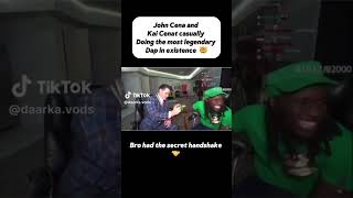 Kai cenat and John cena does legendary handshake [upl. by Boni]