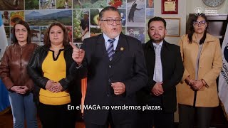 URGENTE MINISTRO DEL MAGA ROMPE EL SILENCIO SOBRE VENTAS DE PLAZAS EN EL MINISTERIO  GUATEMALA [upl. by Hedgcock]