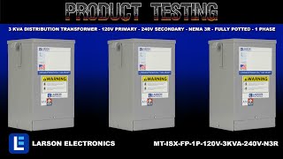 3 kVA Distribution Transformer  120V Primary  240V Secondary  NEMA 3R  Fully Potted  1 Phase [upl. by Etteuqaj417]